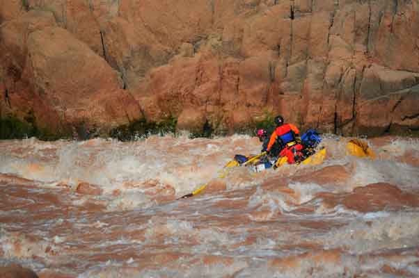 Rafting en el cañón del río Colorado